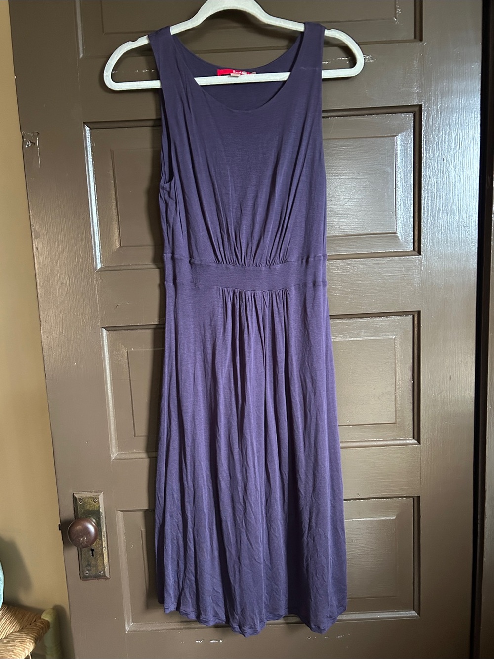 Boden Sleeveless Plum Midi Dress